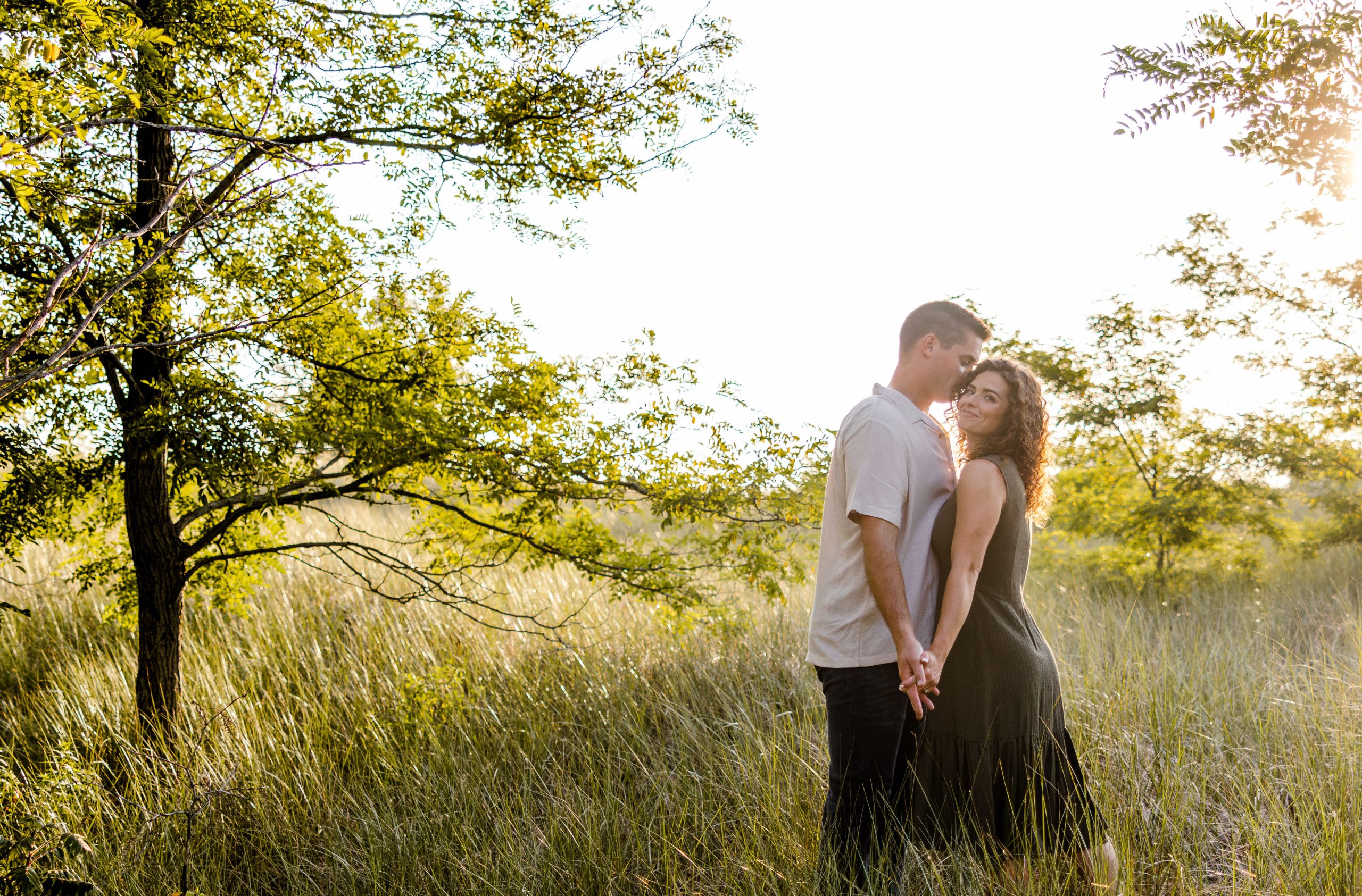 Abby + Brady Lake Michigan Engagement Session Michigan Engagement